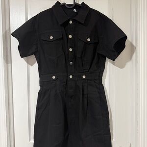 Chic Black Short Sleeve dress